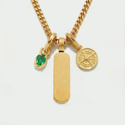 Build Your Own Pendant (Gold) | Emerald Stone