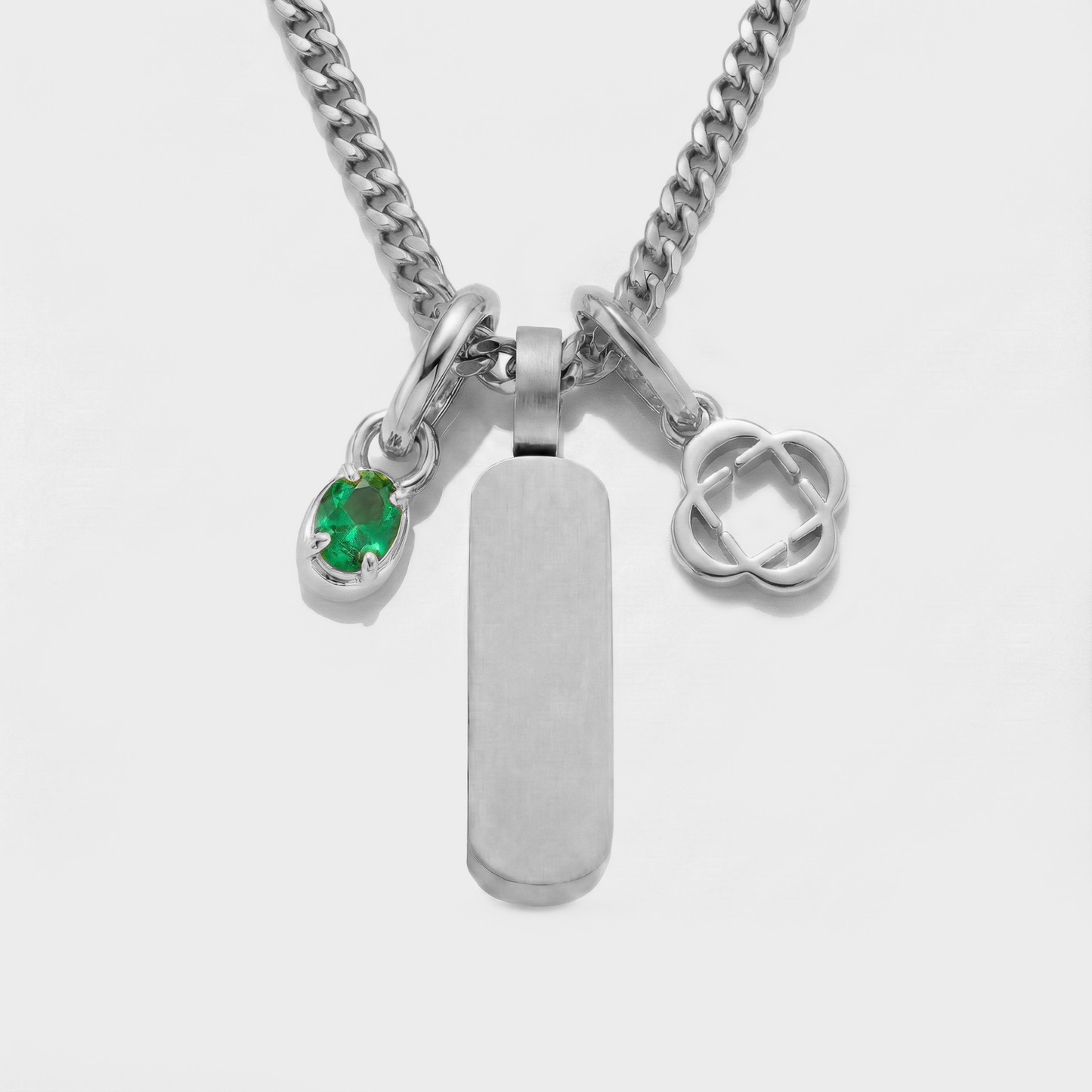 Build Your Own Pendant (Silver) | Emerald Stone