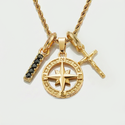 Build Your Own Pendant (Gold) | Onyx Stone