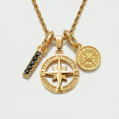 Build Your Own Pendant (Gold) | Onyx Stone