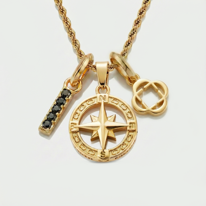 Build Your Own Pendant (Gold) | Onyx Stone