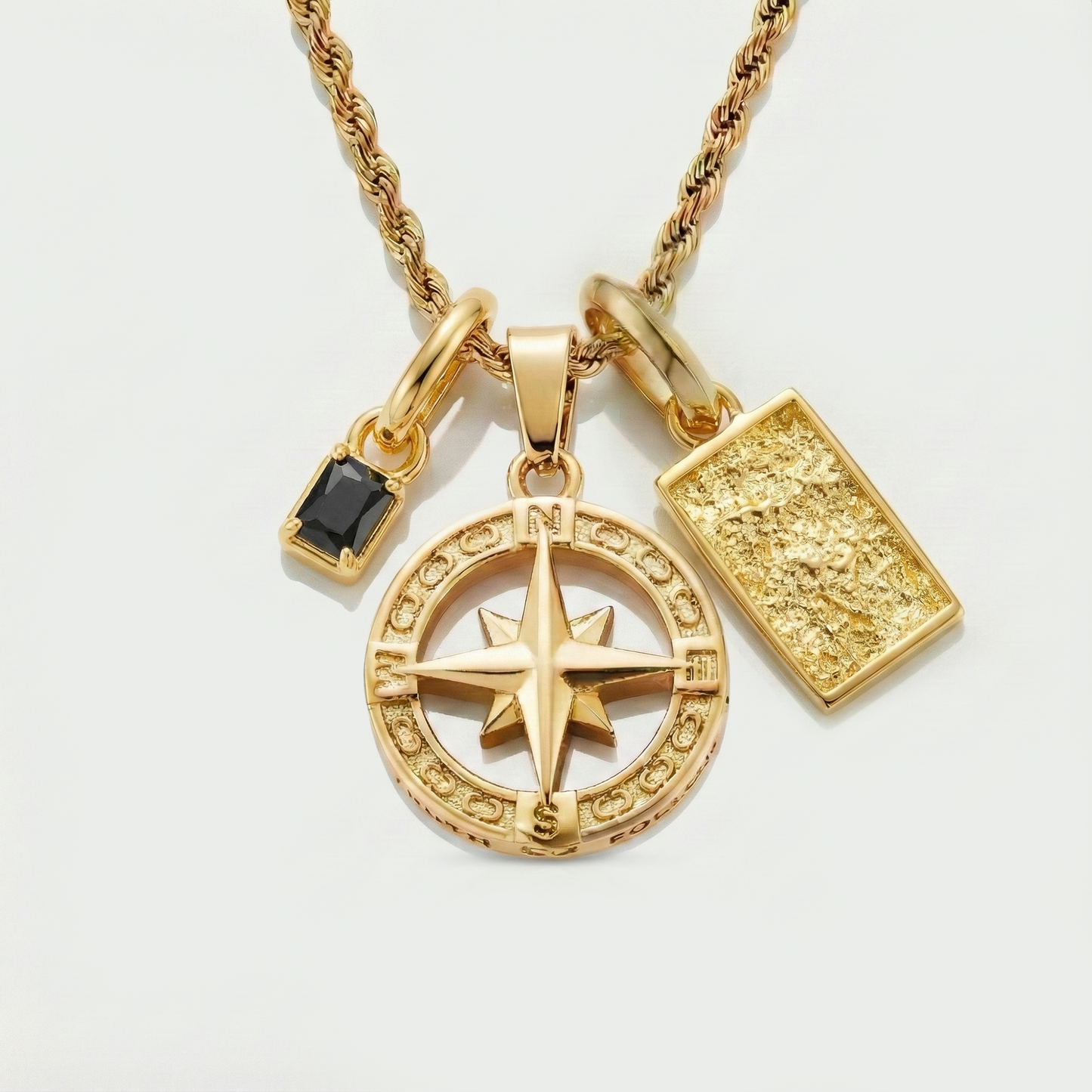 Build Your Own Pendant (Gold) | Onyx Stone