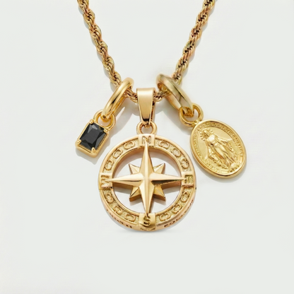 Build Your Own Pendant (Gold) | Onyx Stone