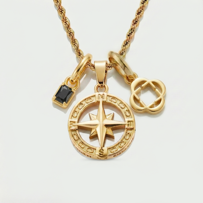 Build Your Own Pendant (Gold) | Onyx Stone