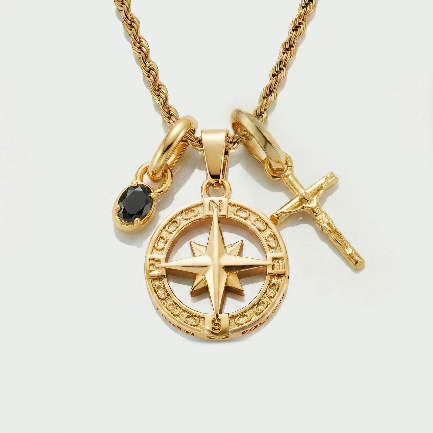 Build Your Own Pendant (Gold) | Onyx Stone