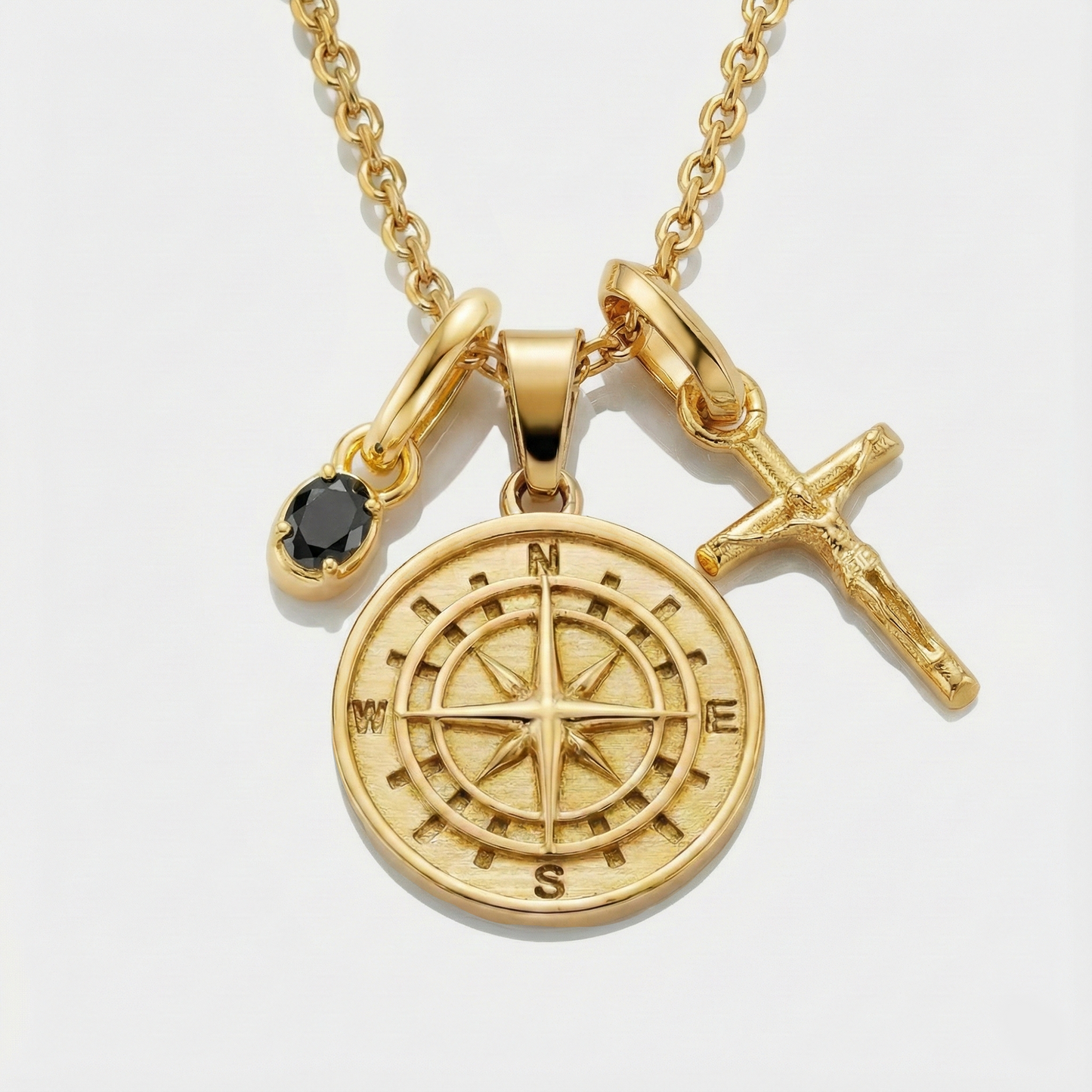 Build Your Own Pendant (Gold) | Onyx Stone