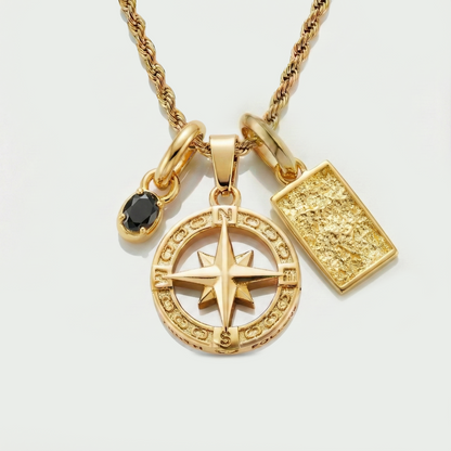 Build Your Own Pendant (Gold) | Onyx Stone