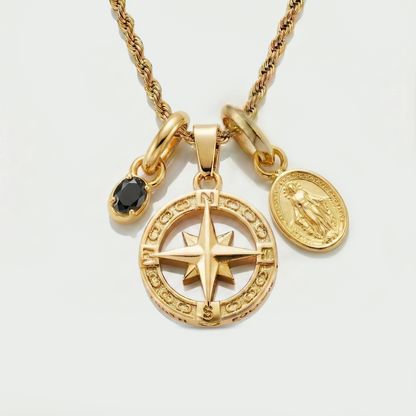 Build Your Own Pendant (Gold) | Onyx Stone