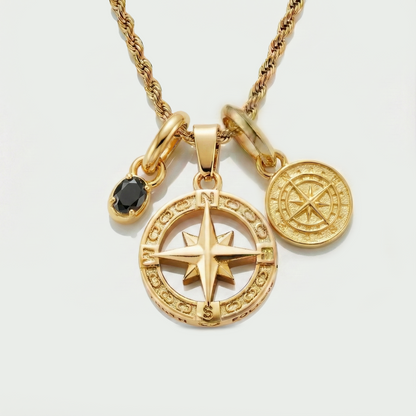 Build Your Own Pendant (Gold) | Onyx Stone