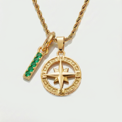 Build Your Own Pendant (Gold) | Emerald Stone