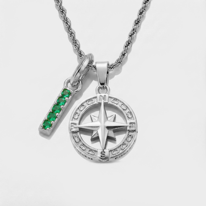 Build Your Own Pendant (Silver) | Emerald Stone