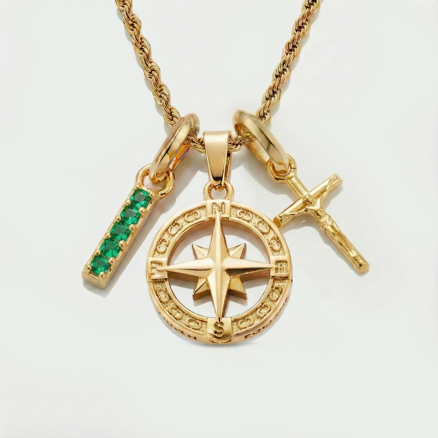 Build Your Own Pendant (Gold) | Emerald Stone