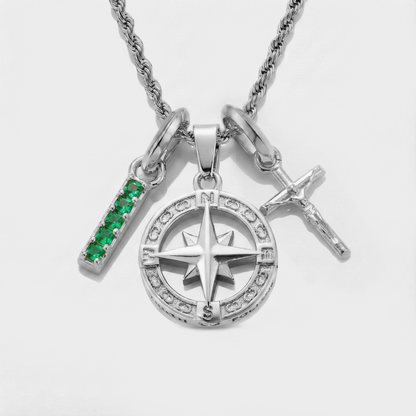 Build Your Own Pendant (Silver) | Emerald Stone