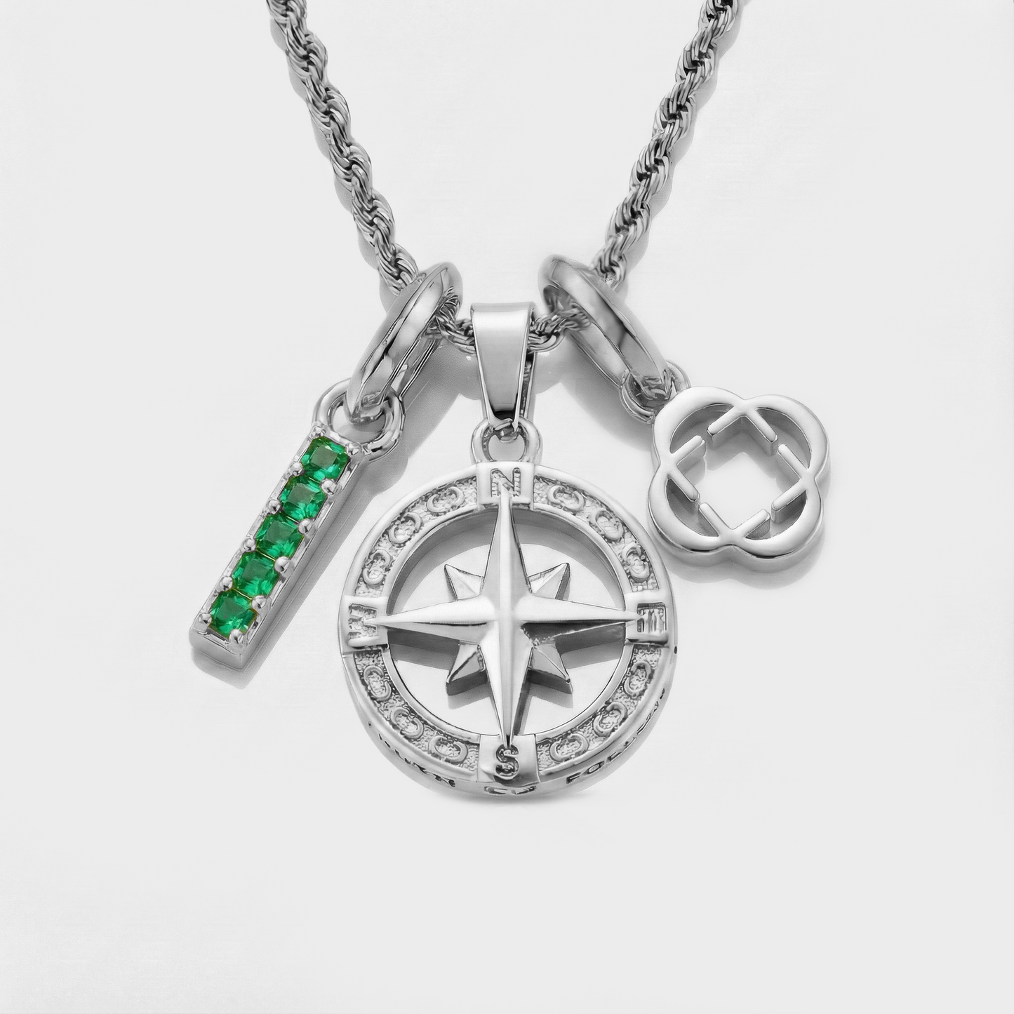 Build Your Own Pendant (Silver) | Emerald Stone