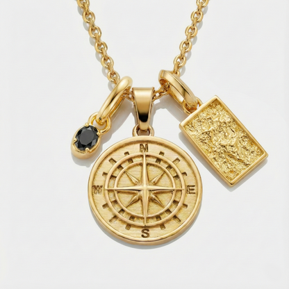Build Your Own Pendant (Gold) | Onyx Stone