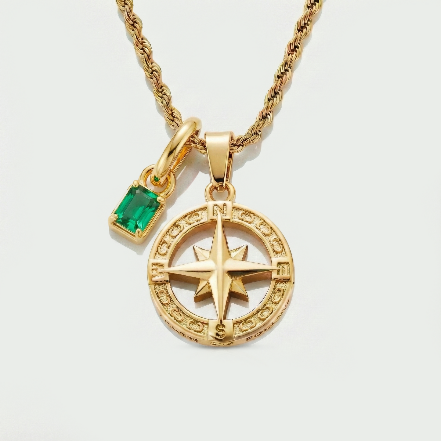 Build Your Own Pendant (Gold) | Emerald Stone