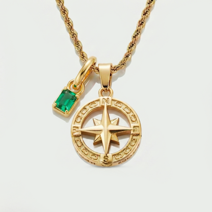Build Your Own Pendant (Gold) | Emerald Stone
