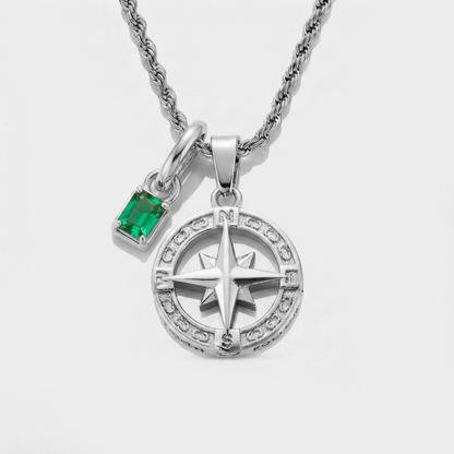 Build Your Own Pendant (Silver) | Emerald Stone