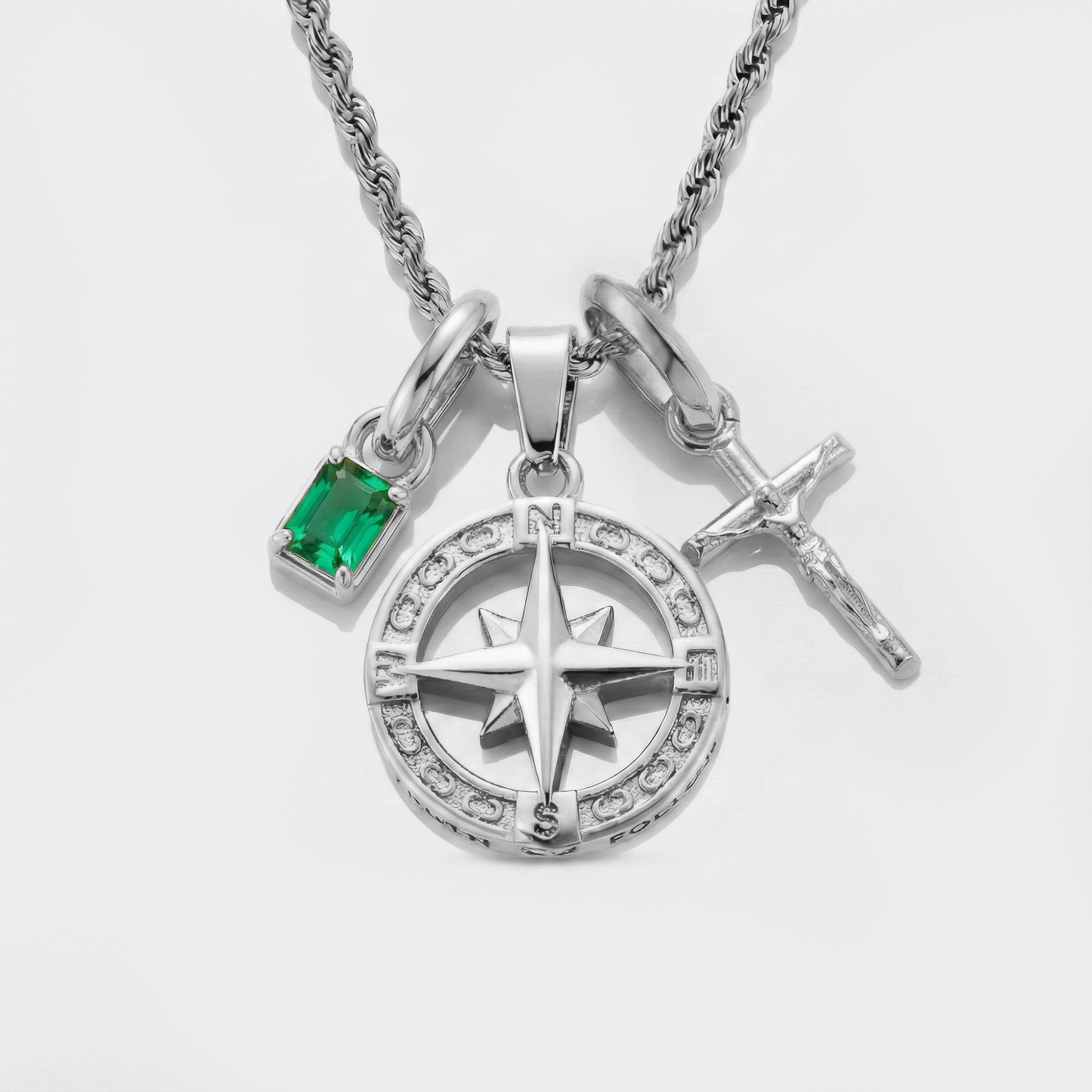 Build Your Own Pendant (Silver) | Emerald Stone