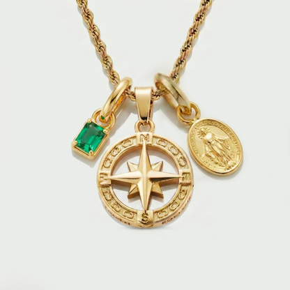 Build Your Own Pendant (Gold) | Emerald Stone