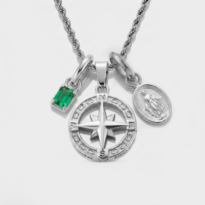 Build Your Own Pendant (Silver) | Emerald Stone