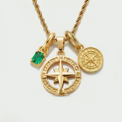 Build Your Own Pendant (Gold) | Emerald Stone
