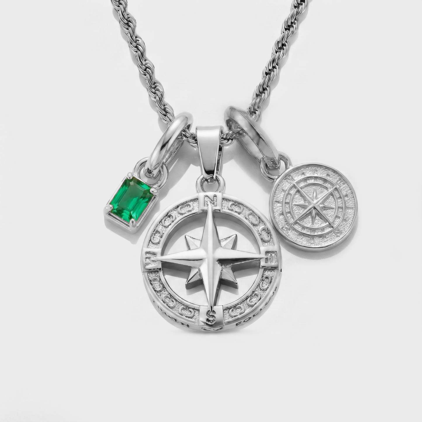 Build Your Own Pendant (Silver) | Emerald Stone