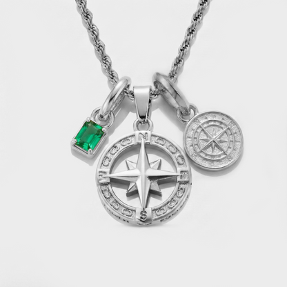 Build Your Own Pendant (Silver) | Emerald Stone