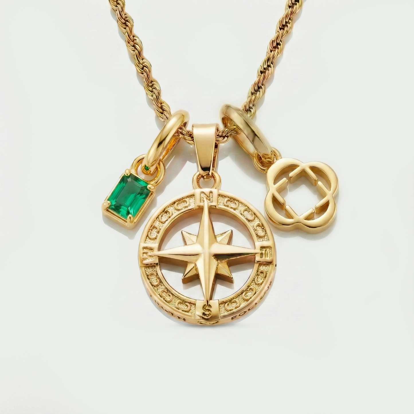 Build Your Own Pendant (Gold) | Emerald Stone