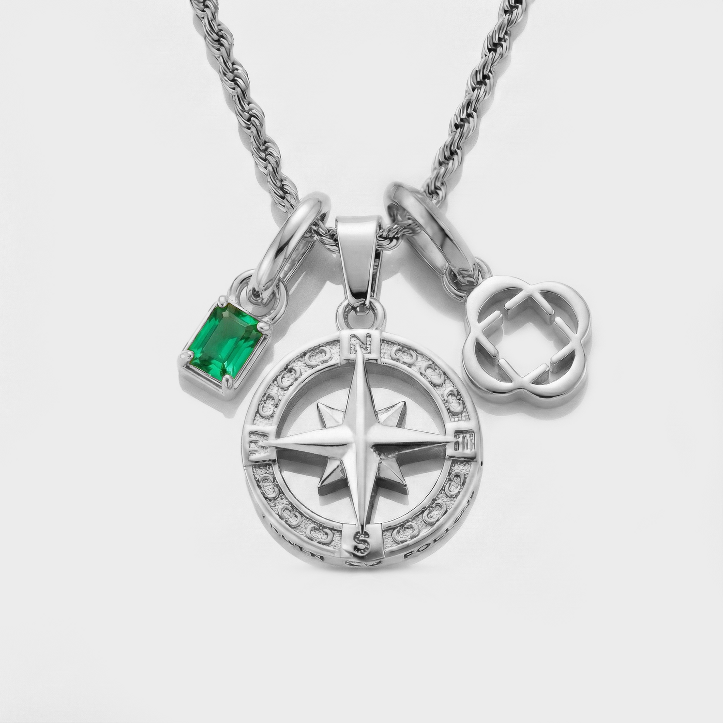 Build Your Own Pendant (Silver) | Emerald Stone
