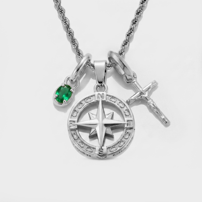 Build Your Own Pendant (Silver) | Emerald Stone