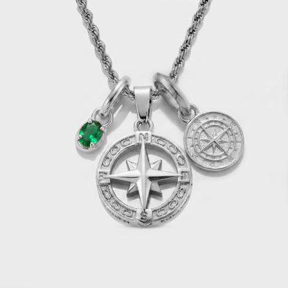 Build Your Own Pendant (Silver) | Emerald Stone