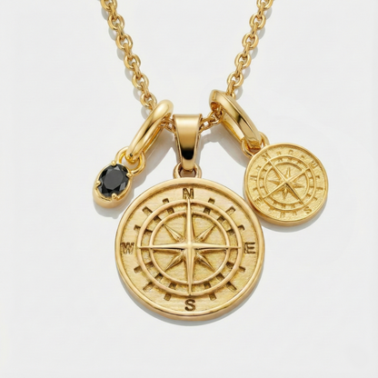 Build Your Own Pendant (Gold) | Onyx Stone