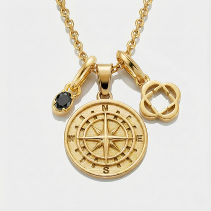 Build Your Own Pendant (Gold) | Onyx Stone