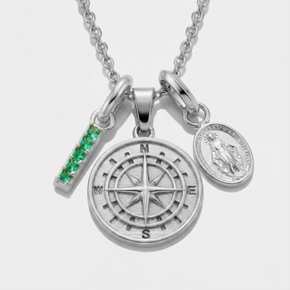 Build Your Own Pendant (Silver) | Emerald Stone