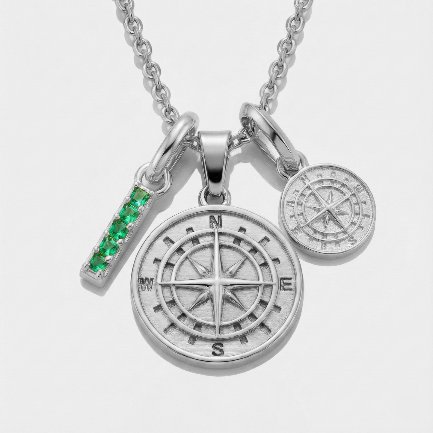 Build Your Own Pendant (Silver) | Emerald Stone