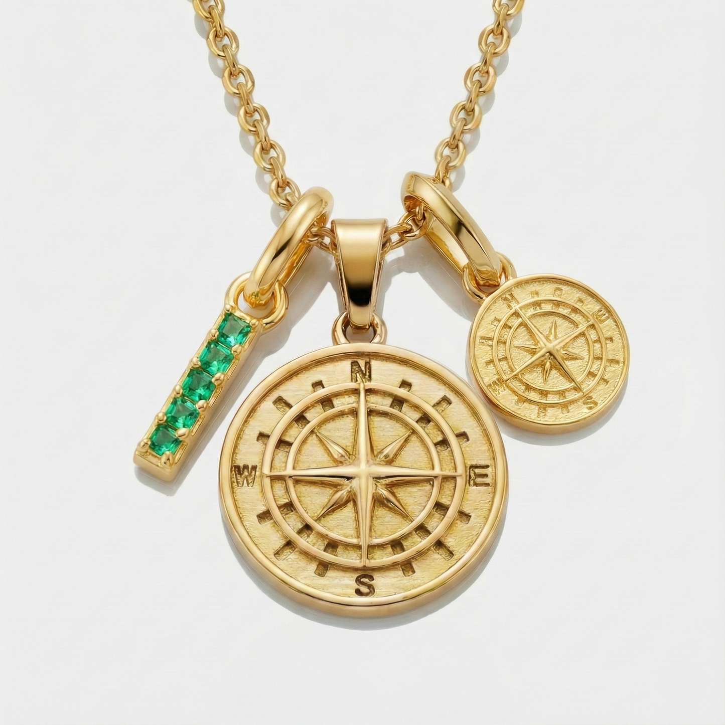 Build Your Own Pendant (Gold) | Emerald Stone