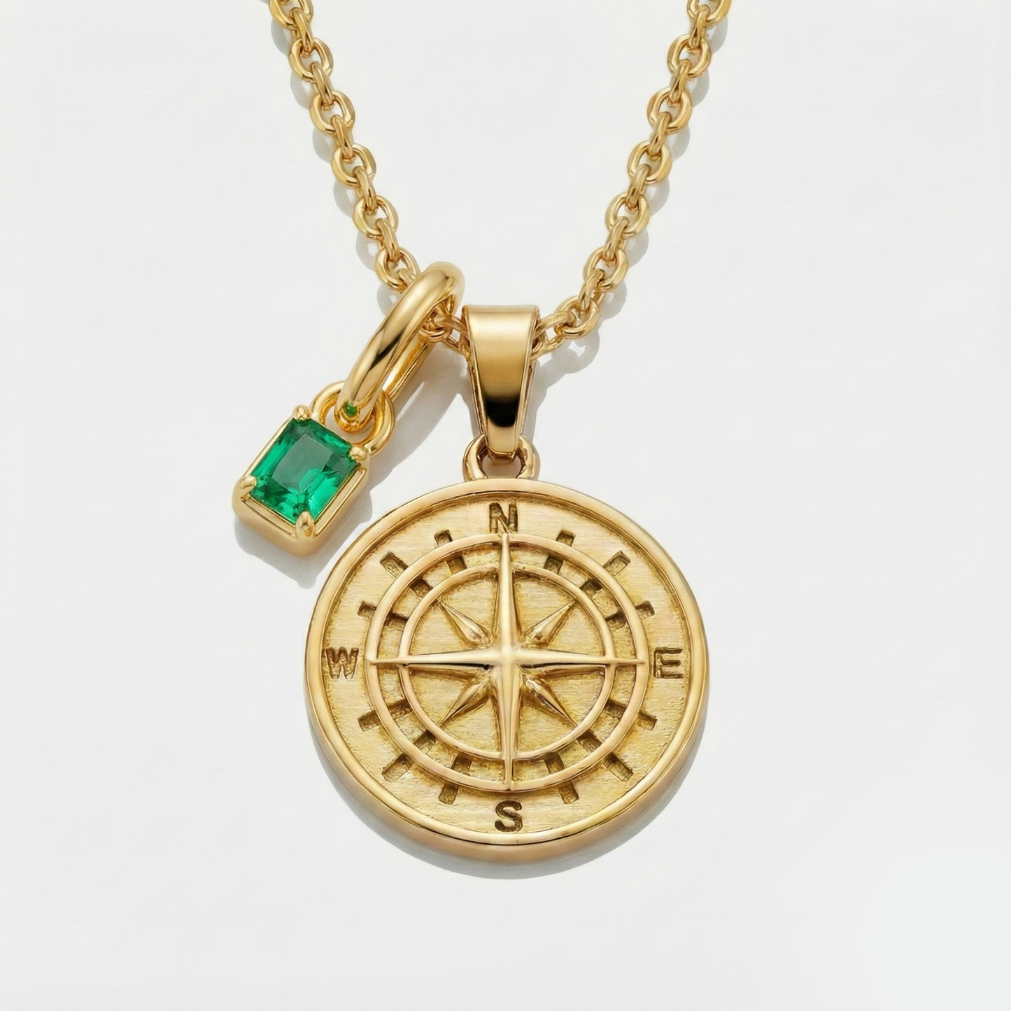 Build Your Own Pendant (Gold) | Emerald Stone