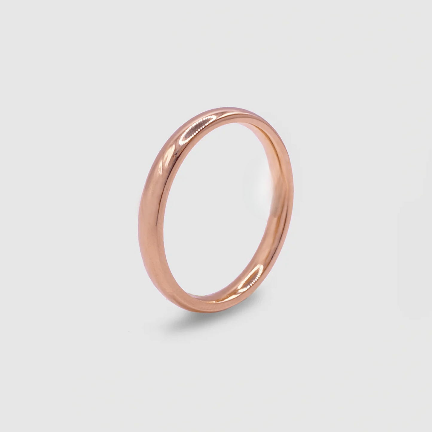 Round Band Ring (Rose Gold) 3mm