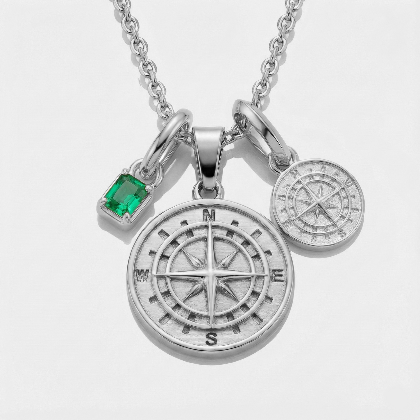 Build Your Own Pendant (Silver) | Emerald Stone