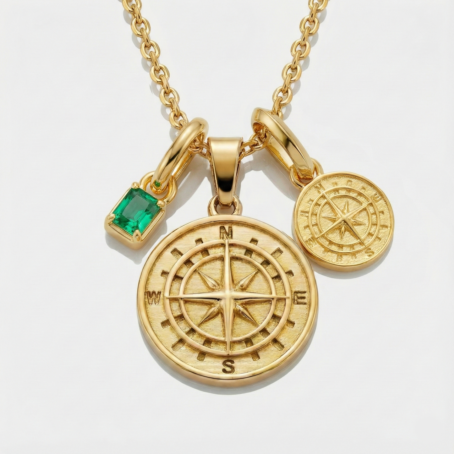 Build Your Own Pendant (Gold) | Emerald Stone