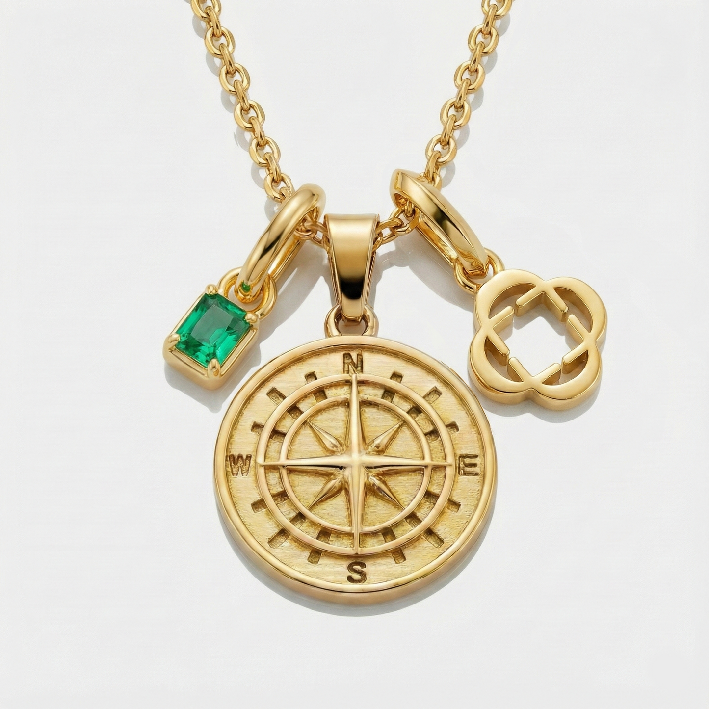Build Your Own Pendant (Gold) | Emerald Stone