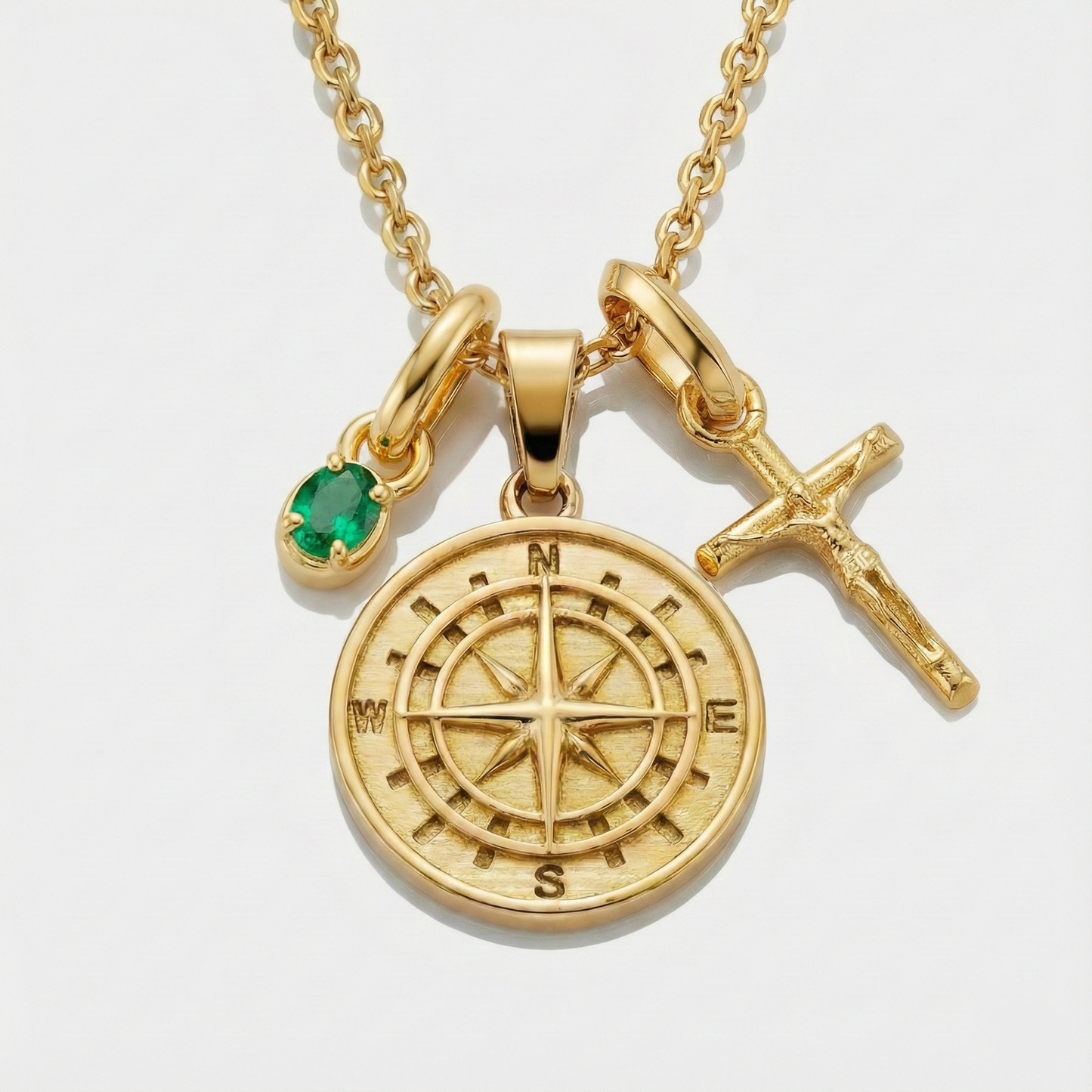 Build Your Own Pendant (Gold) | Emerald Stone