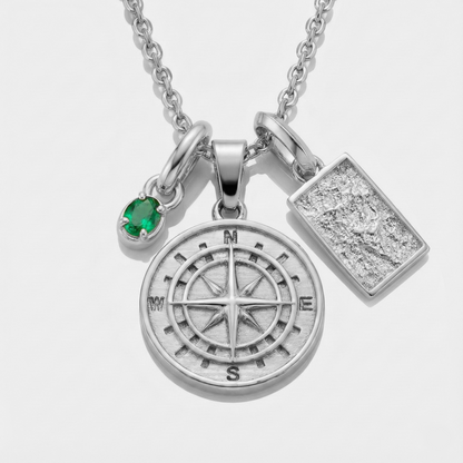 Build Your Own Pendant (Silver) | Emerald Stone