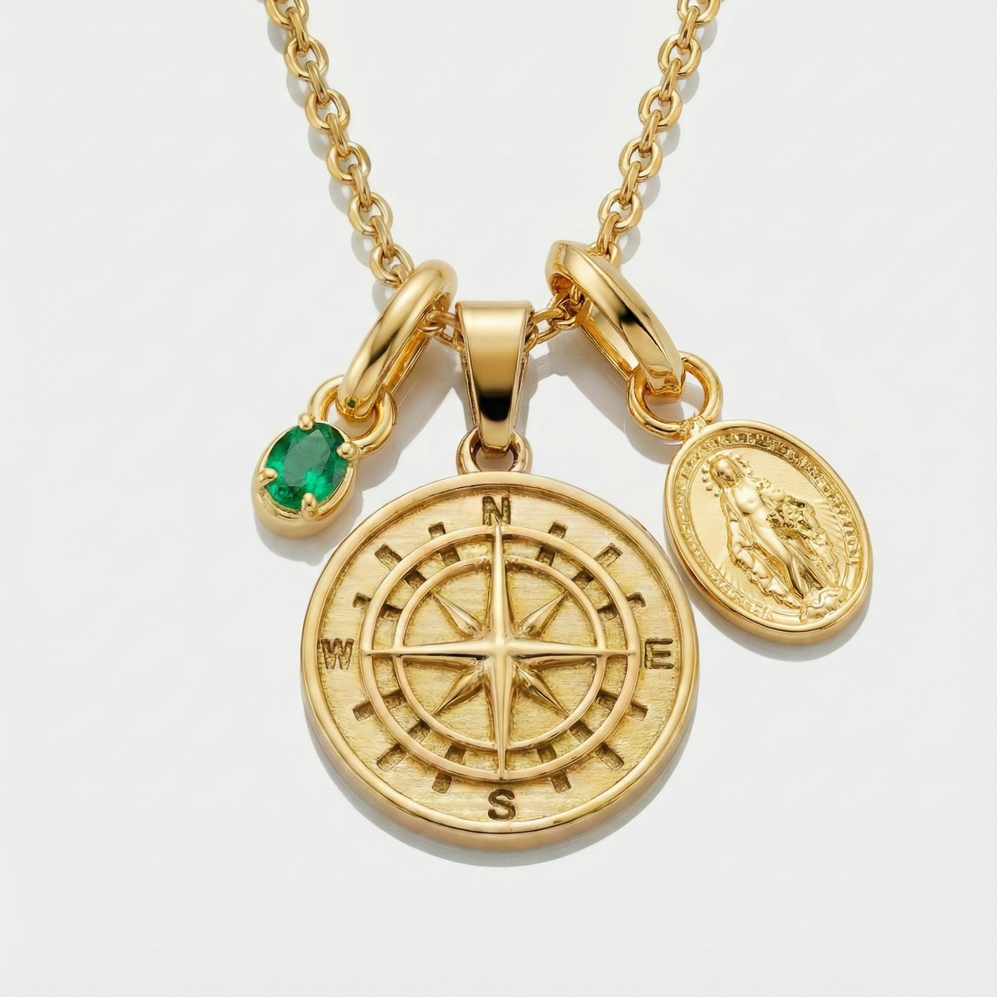 Build Your Own Pendant (Gold) | Emerald Stone