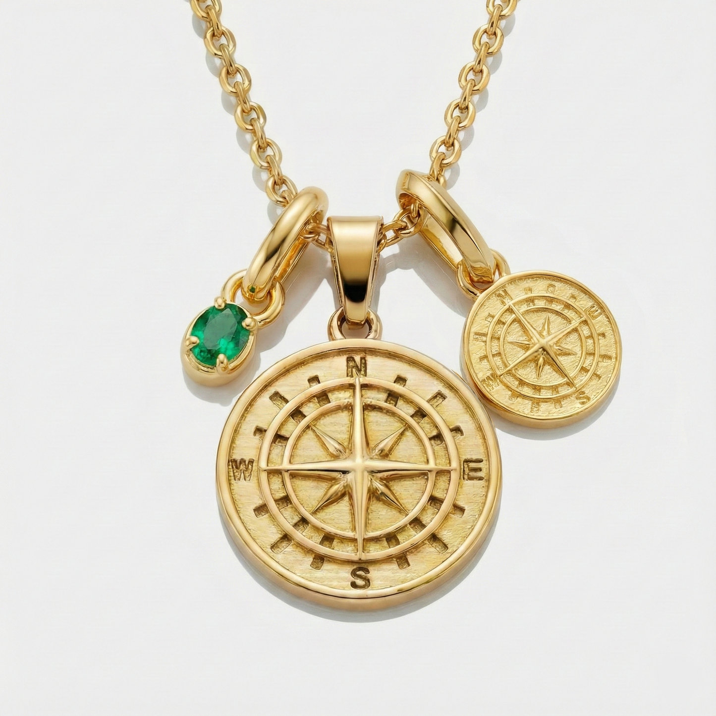Build Your Own Pendant (Gold) | Emerald Stone
