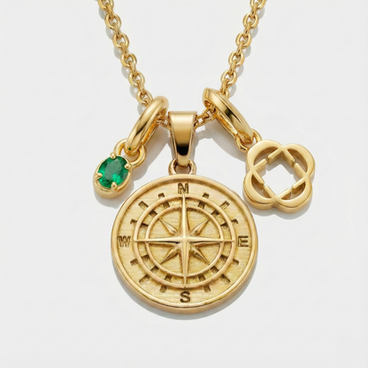 Build Your Own Pendant (Gold) | Emerald Stone