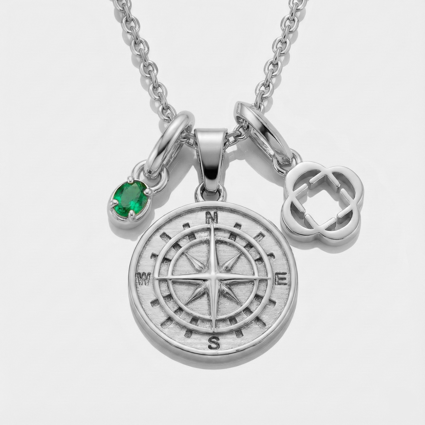 Build Your Own Pendant (Silver) | Emerald Stone