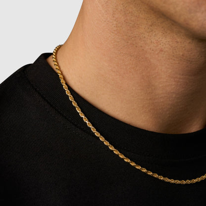 Rope (18ct Gold) 3mm | Sterling Silver