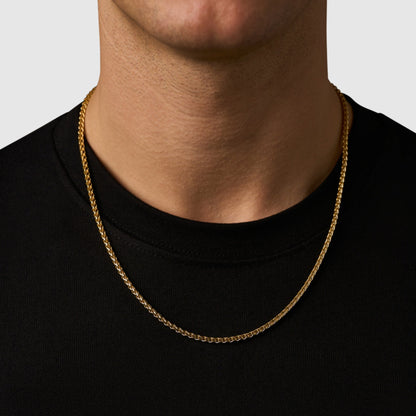 Wheat (18ct Gold) 3mm | Sterling Silver
